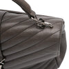 Saint Laurent Medium Chevron Sheepskin Monogram College Satchel Secondhand
