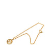 Chanel CC Gold Plated Round Pendant Necklace Secondhand