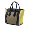 Celine Micro Tricolor Leather Luggage Tote Secondhand