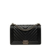 Chanel Medium Chevron Lambskin Boy Flap Secondhand