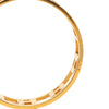 Hermès Gold Plated Enamel Rondo Ash H Bangle Secondhand