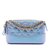 Chanel Iridescent Aged Calfskin Gabrielle Double Zip Clutch with Chain Secondhand