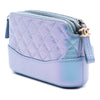 Chanel Iridescent Aged Calfskin Gabrielle Double Zip Clutch with Chain Secondhand