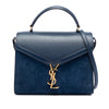 Saint Laurent Medium Calfskin and Suede Classic Monogram Cassandra Top Handle Bag Secondhand