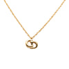 Secondhand Dior Gold Plated CD Pendant Necklace