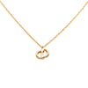 Secondhand Dior Gold Plated CD Pendant Necklace