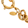 Chanel CC Gold Plated Medallion Camellia Charm Bracelet Secondhand