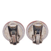 Chanel Resin CC Round Clip On Earrings Secondhand