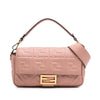 Fendi Zucca Embossed Leather Baguette Satchel Secondhand