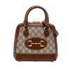 Secondhand Gucci Mini GG Supreme Horsebit 1955 Top Handle Bag