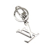 Louis Vuitton Stainless Steel Chromatic LV Initials Key Holder And Bag Charm Secondhand