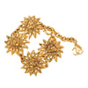 Secondhand Chanel CC Gold Plated Lion Head Medallion Link Bracelet