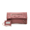 Balenciaga Grained Calfskin Motocross Giant 21 Envelope Clutch Secondhand