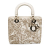 Dior Medium Calfskin Embroidered Jardin D Hiver Lady Dior Secondhand
