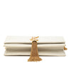 Saint Laurent Croc Embossed Leather Monogram Kate Tassel Wallet on Chain Secondhand