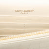 Saint Laurent Croc Embossed Leather Monogram Kate Tassel Wallet on Chain Secondhand