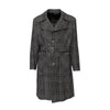 Secondhand Emporio Armani Checkered Long Coat