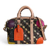 Etro borsa Mini Speedy a tracolla in rafia e pelle multicolore