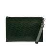 Secondhand Burberry Embossed Leather TB Monogram Clutch