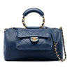 Chanel Small Quilted Caviar and Lambskin In The Loop Bowling Bag Secondhand
