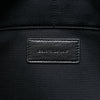 Saint Laurent Croc Embossed Leather Monogram Clutch Secondhand