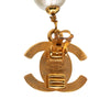 Chanel CC Gold Plated Turnlock Faux Pearl Drop Clip On Earrings Secondhand
