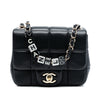 Chanel Mini Square Lambskin Resin Crystal Monacoco Flap Secondhand