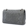 Chanel Medium Classic Canvas Stripes Double Flap Secondhand