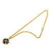Chanel CC Gold Plated And Resin Clover Pendant Necklace Secondhand