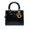 Dior Medium Patent Cannage Lady Dior Secondhand