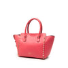 Valentino Small Leather Rockstud Trapeze Satchel Secondhand