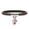 Louis Vuitton Monogram Brass Enamel Strass Love Letter Charm Bracelet Secondhand