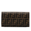 Fendi Zucca Coated Canvas Trifold Long Wallet Secondhand