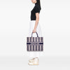 Dior Large Canvas Striped Book Tote Secondhand