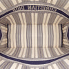 Dior Large Canvas Striped Book Tote Secondhand