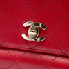 Secondhand Chanel Small Quilted Calfskin Double Pocket Top Handle Flap