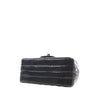 Chanel Mini Square Classic Chevron Crumpled Patent So Black Single Flap Secondhand
