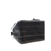 Chanel Mini Square Classic Chevron Crumpled Patent So Black Single Flap Secondhand
