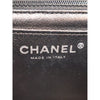 Chanel Mini Square Classic Chevron Crumpled Patent So Black Single Flap Secondhand