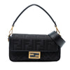Fendi Zucca Embroidered Canvas Baguette Satchel Secondhand