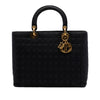 Secondhand Dior Large Nylon Microcannage Lady Dior