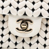 Chanel Medium Calfskin and Wool Knit Single Flap Secondhand