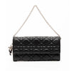 Secondhand Dior Lambskin Cannage Lady Dior Wallet On Chain