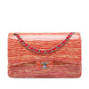 Chanel Jumbo Classic Patent Striped Double Flap Secondhand