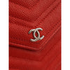 Chanel CC Chevron Caviar Square Wallet On Chain Secondhand