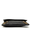 Balenciaga Goatskin Motocross Classic Metallic Edge Envelope Clutch with Strap Secondhand