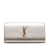 Secondhand Saint Laurent Metallic Calfskin Cassandre Clutch
