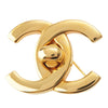 Chanel CC Gold Plated Turn Lock Brooch Secondhand
