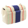 Chanel Mini Rectangular Classic Pleated Perforated Lambskin Single Flap Secondhand
