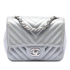 Chanel Mini Square Classic Chevron Caviar Single Flap Secondhand